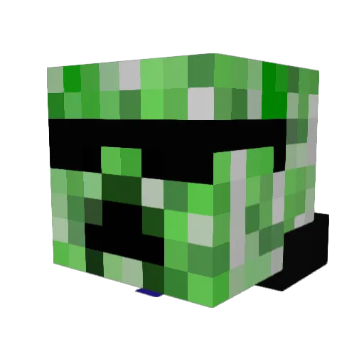ItsFHQ Minecraft avatar head, 3D render