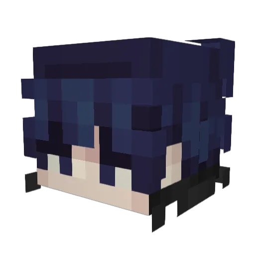 ItsFaal Minecraft avatar head, 3D render