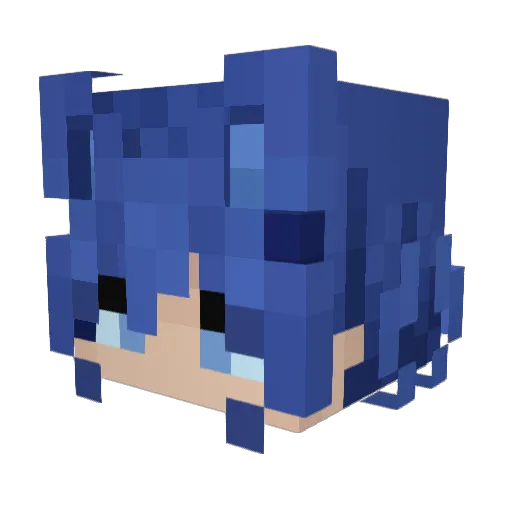 ItsFaal Minecraft avatar head, 3D render