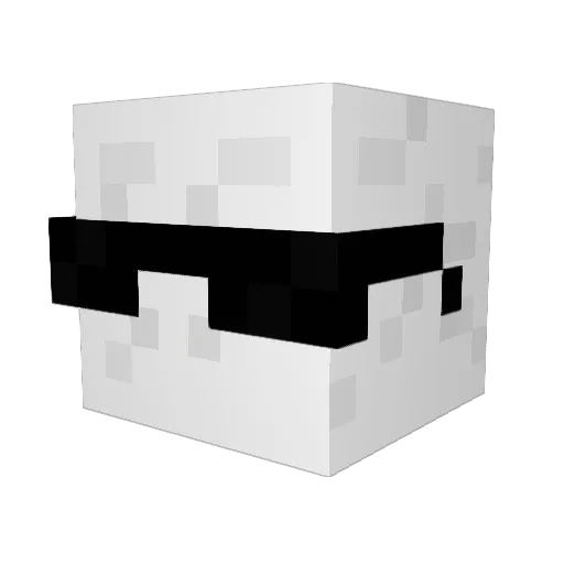 ItsFalken Minecraft avatar head, 3D render