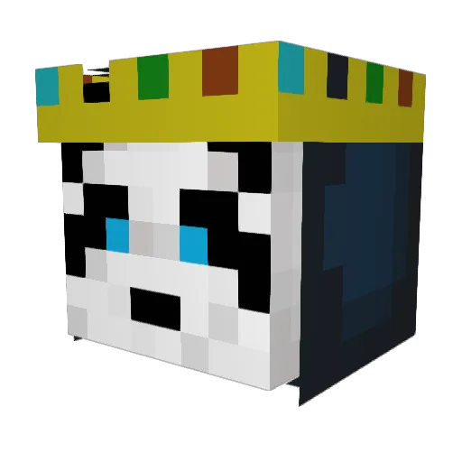 ItsFantasy345 Minecraft avatar head, 3D render