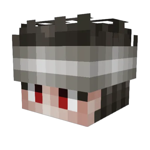 ItsFeezy Minecraft avatar head, 3D render
