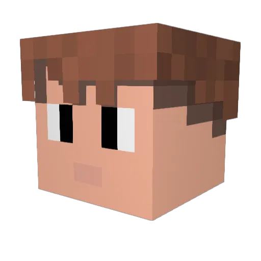 ItsFinn28 Minecraft avatar head, 3D render