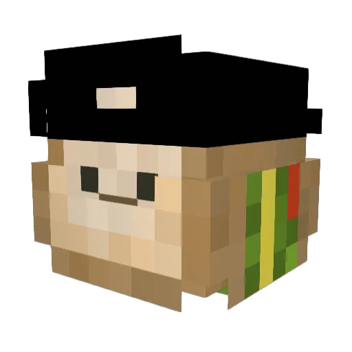 ItsFinnsta Minecraft avatar head, 3D render