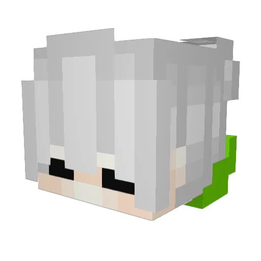 ItsFlanK Minecraft avatar head, 3D render