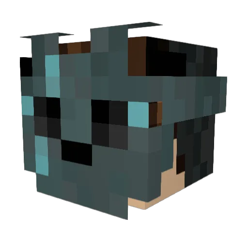 ItsFlowAU Minecraft avatar head, 3D render