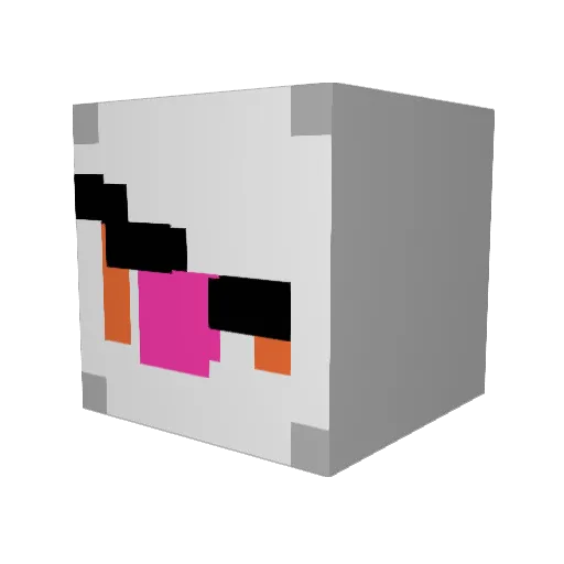 ItsFlowwey Minecraft avatar head, 3D render