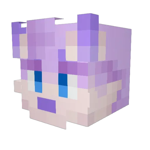 ItsFoxter Minecraft avatar head, 3D render