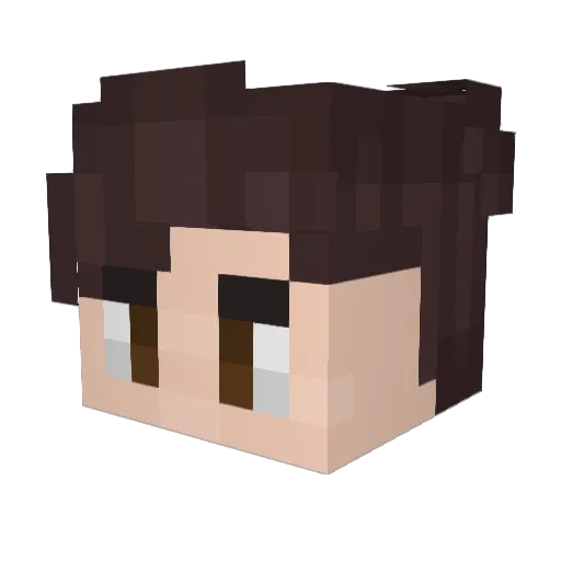 ItsFrancisOnYt Minecraft avatar head, 3D render