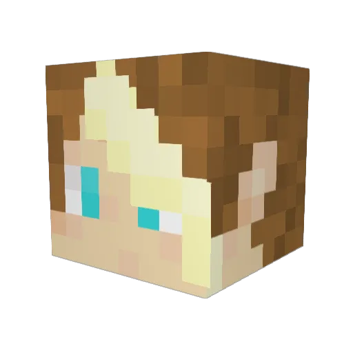 ItsFrazzles Minecraft avatar head, 3D render
