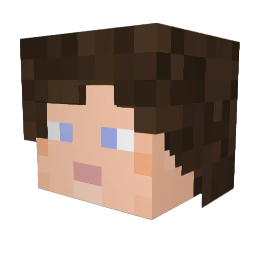 ItsFrodo Minecraft avatar head, 3D render