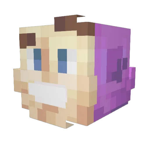 ItsFroggy123 Minecraft avatar head, 3D render