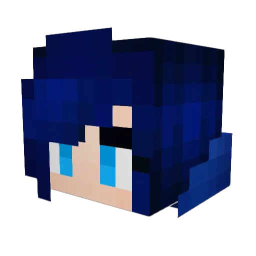 ItsFunneh Minecraft avatar head, 3D render