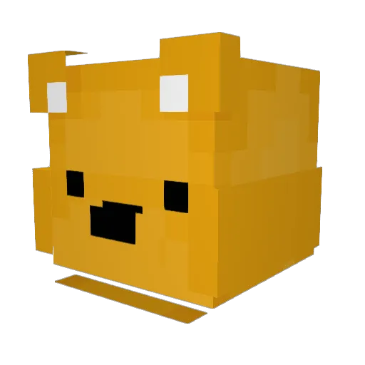 ItsFuz_ Minecraft avatar head, 3D render