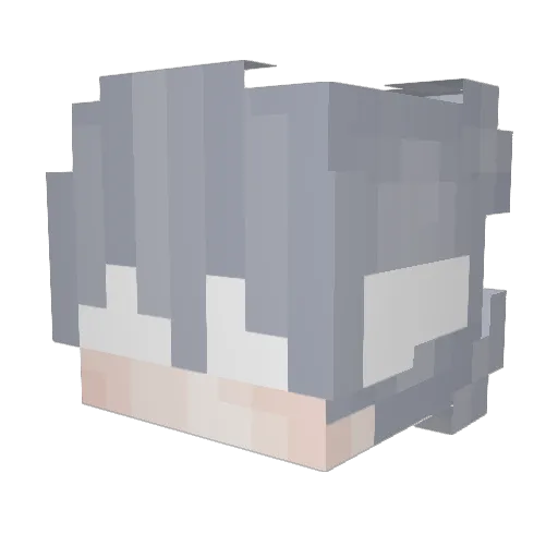 ItsGaru_ Minecraft avatar head, 3D render