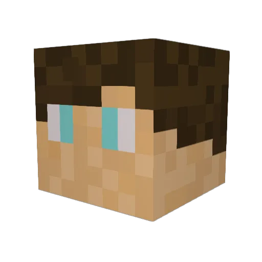 ItsGeorgie100 Minecraft avatar head, 3D render