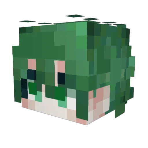 ItsGermzzz Minecraft avatar head, 3D render