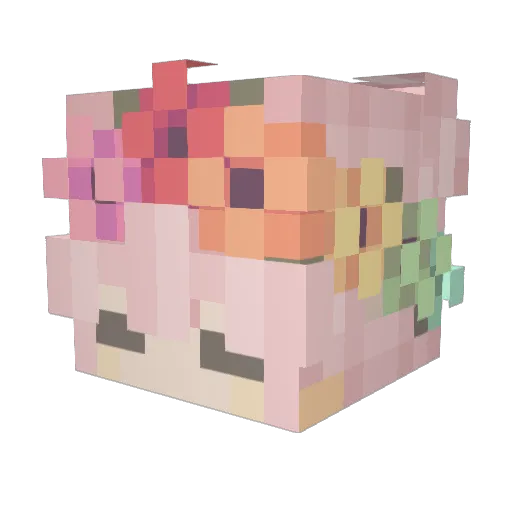 ItsGhost2 Minecraft avatar head, 3D render