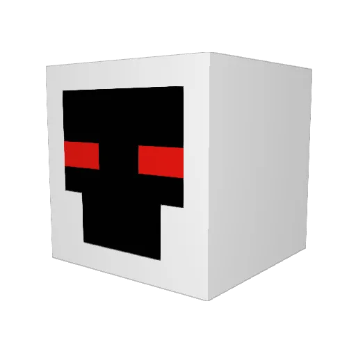 ItsGhostOps Minecraft avatar head, 3D render