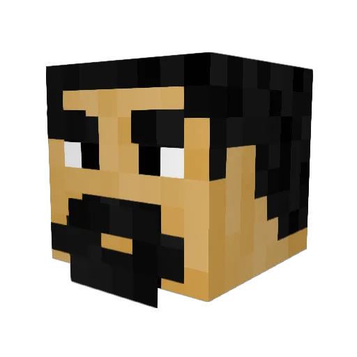 ItsGianoNL Minecraft avatar head, 3D render