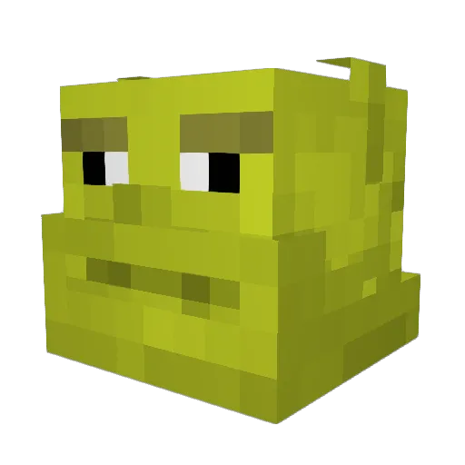 ItsGie Minecraft avatar head, 3D render