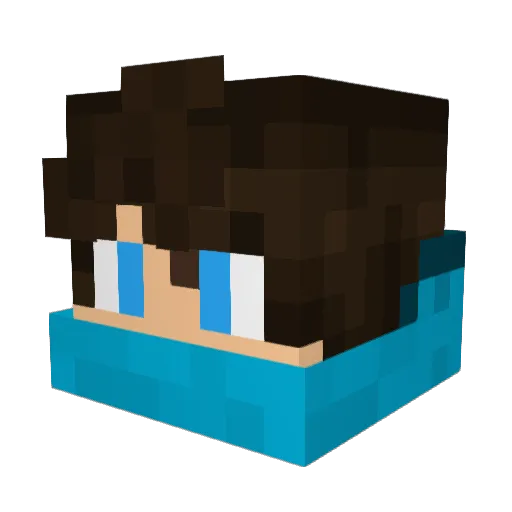 ItsGingerAlle Minecraft avatar head, 3D render