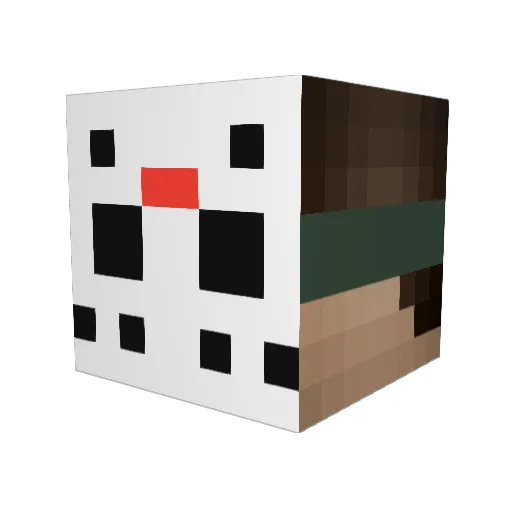 ItsGoalie Minecraft avatar head, 3D render