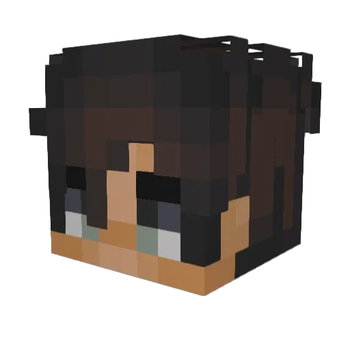 ItsGosha Minecraft avatar head, 3D render