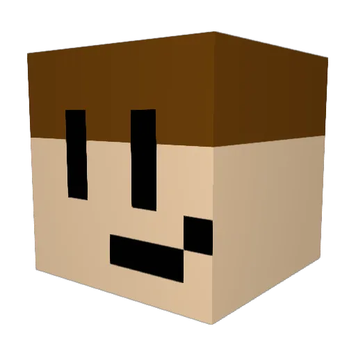 ItsGradie Minecraft avatar head, 3D render