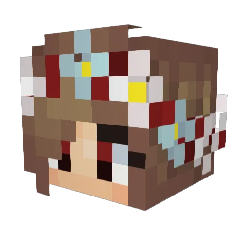 ItsGugs Minecraft avatar head, 3D render
