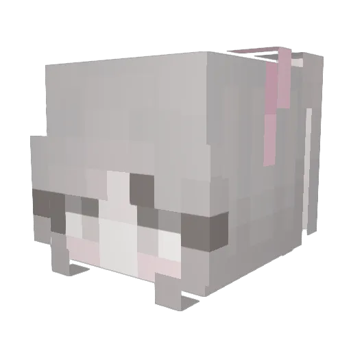 ItsGumi Minecraft avatar head, 3D render