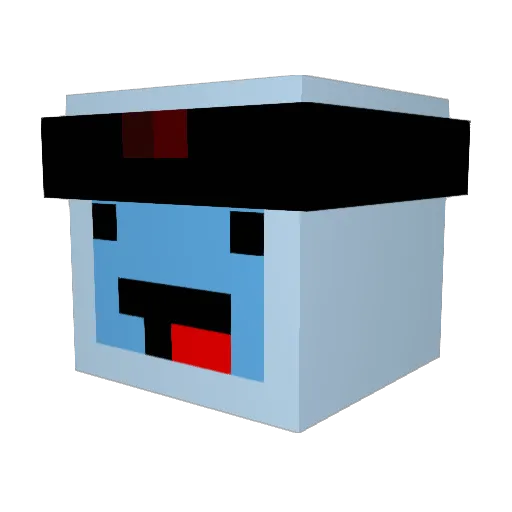 ItsHSHLOL Minecraft avatar head, 3D render
