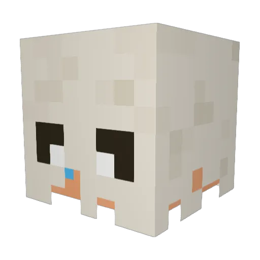 ItsHarvi Minecraft avatar head, 3D render