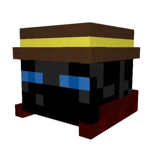ItsHealer Minecraft avatar head, 3D render