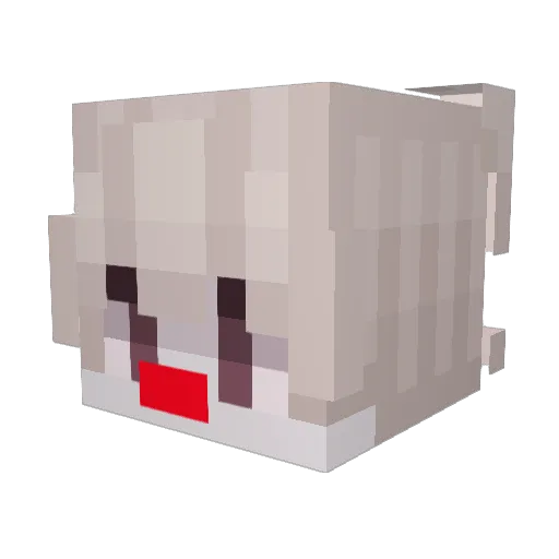 ItsHide Minecraft avatar head, 3D render