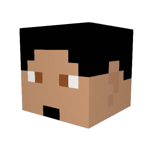 ItsIringo Minecraft avatar head, 3D render