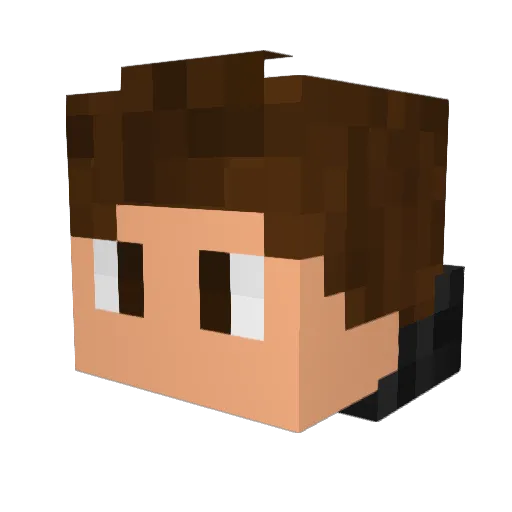 ItsIvano Minecraft avatar head, 3D render