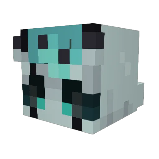 ItsIzora Minecraft avatar head, 3D render