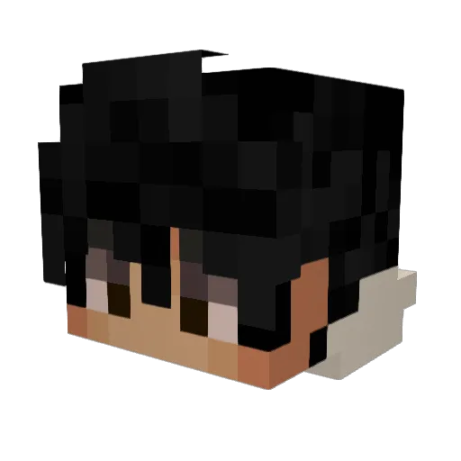 ItsIzzy07 Minecraft avatar head, 3D render