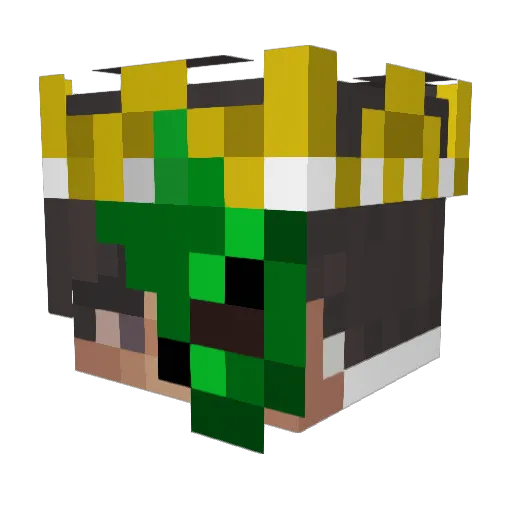 ItsJ4xton Minecraft avatar head, 3D render