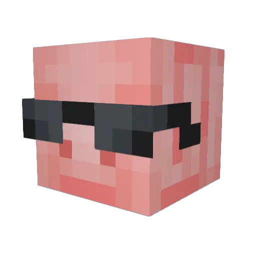 ItsJHL Minecraft avatar head, 3D render