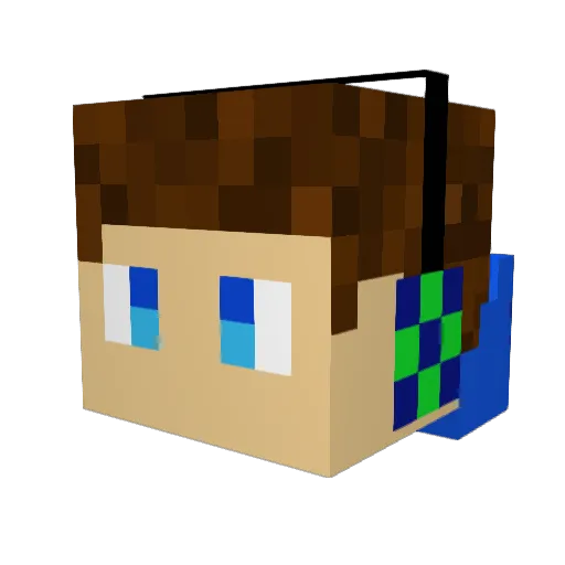 ItsJTYT Minecraft avatar head, 3D render