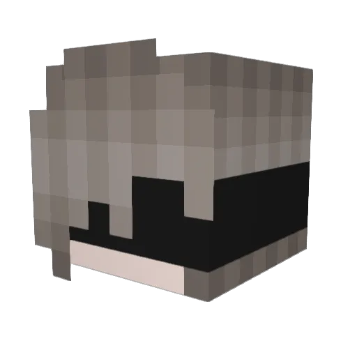ItsJacs Minecraft avatar head, 3D render