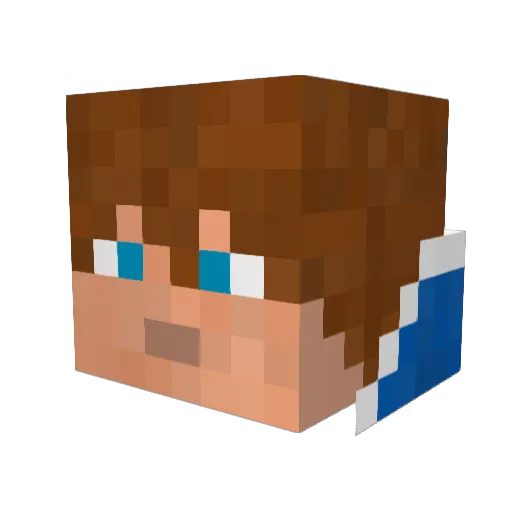 ItsJamesy Minecraft avatar head, 3D render