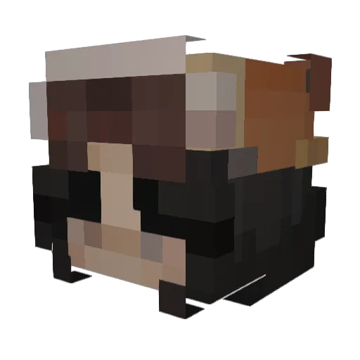 ItsJami Minecraft avatar head, 3D render