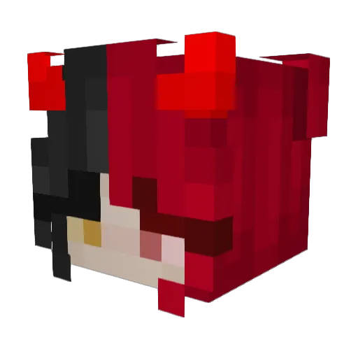 ItsJennBeech Minecraft avatar head, 3D render