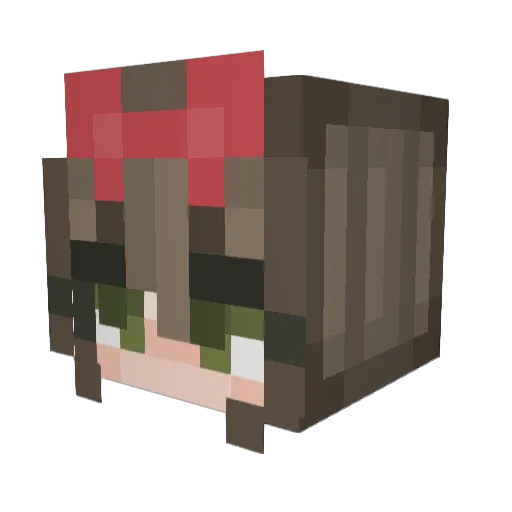 ItsJessii_ Minecraft avatar head, 3D render