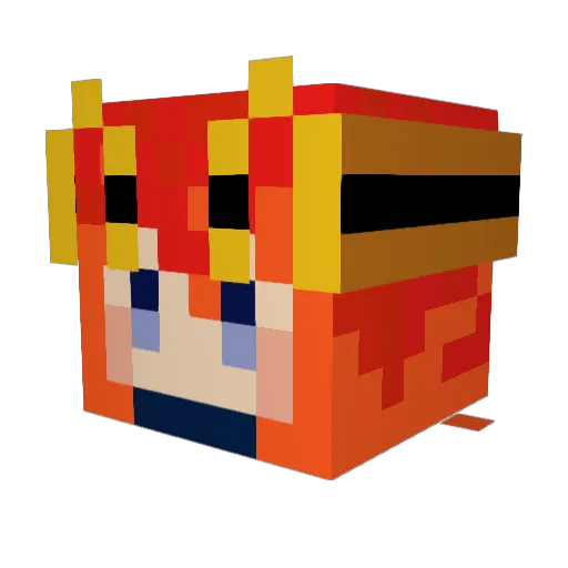 ItsJirujo Minecraft avatar head, 3D render