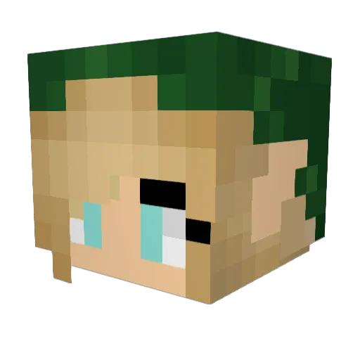 ItsJodi3 Minecraft avatar head, 3D render