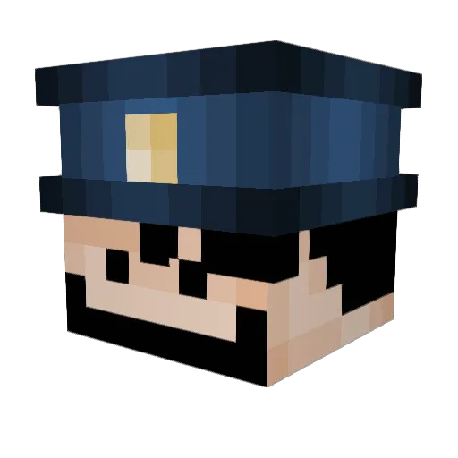 ItsJoeBroski Minecraft avatar head, 3D render